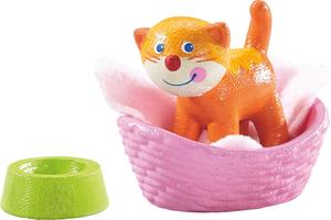 Haba - Little Friends mini legetøj -  Lille kat med kurv og madskål + 3 år