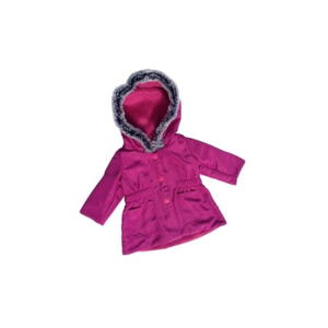 Mini Mommy tøj. Smuk Cerisefarvet vinterjakke, 38-41 cm.