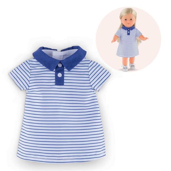 Corolle dukketøj - Ma Corolle, stribet kjole i blå og hvid - 36 cm.