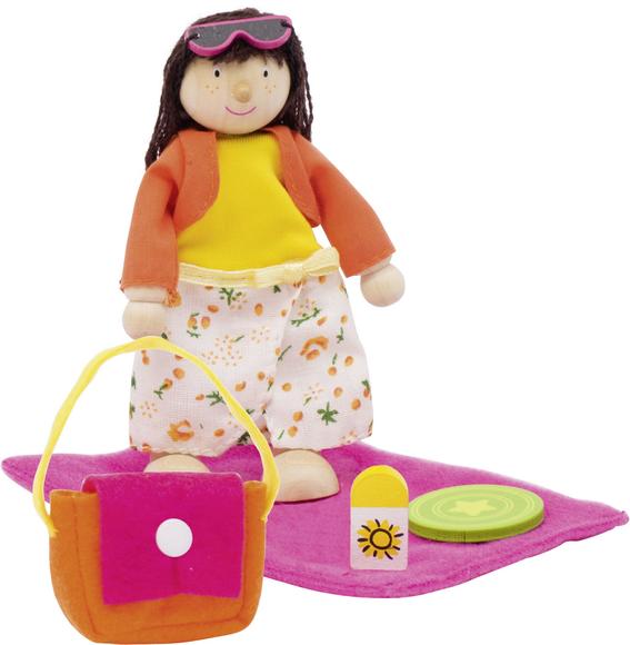 Goki - Mini dukker til rolle leg - Turist pigen + 3 år