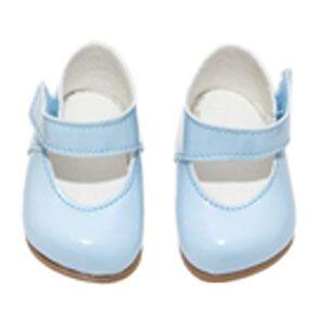 Asi dukketilbehør - Nelly sko i lyse blå farve.   36 - 40 cm.