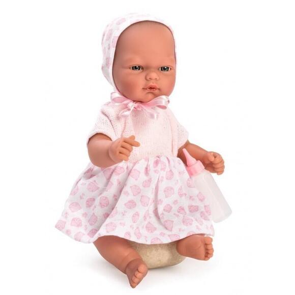 Asi babydukke Lalka Oli med blød krop, rosa og hvidt tøj 30 cm. + 3 år