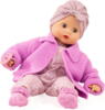 Götz - Muffin babydukke uden hår, rosa dragt, pink striktrøje og sokker  - 33 cm. + 2 år